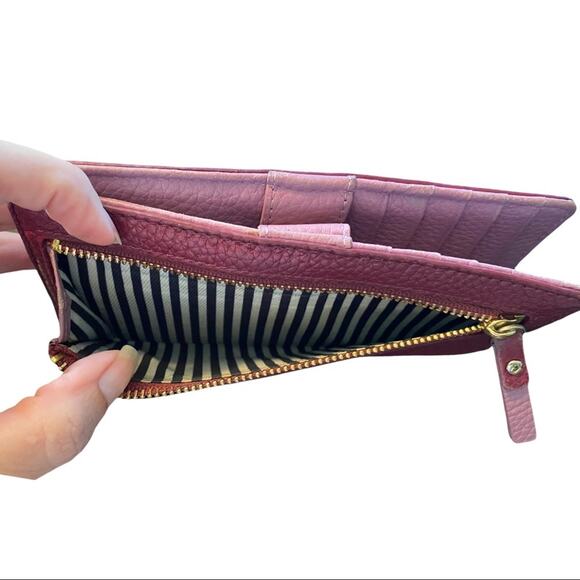 Kate Spade Bifold Purple Lavender Snap Wallet - Picture 8 of 10